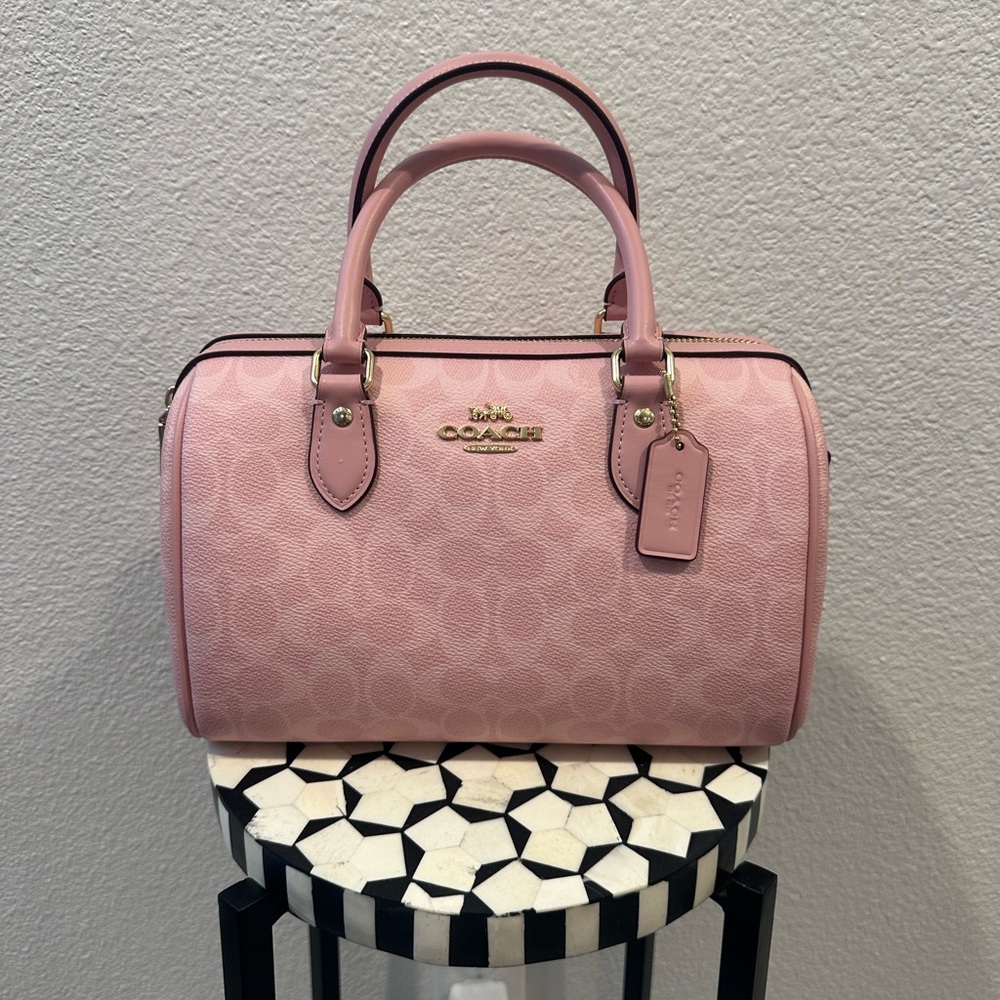 Coach Light Pink Rowan Satchel Bag